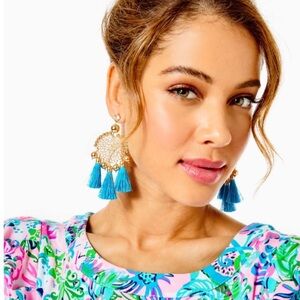 🌸NWT Lilly Pulitzer Sea Dreamer Tassel Earrings